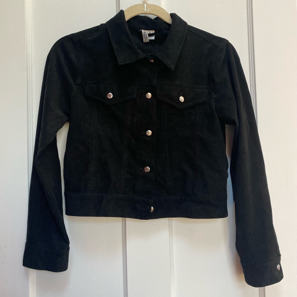 Faux suede over shirt